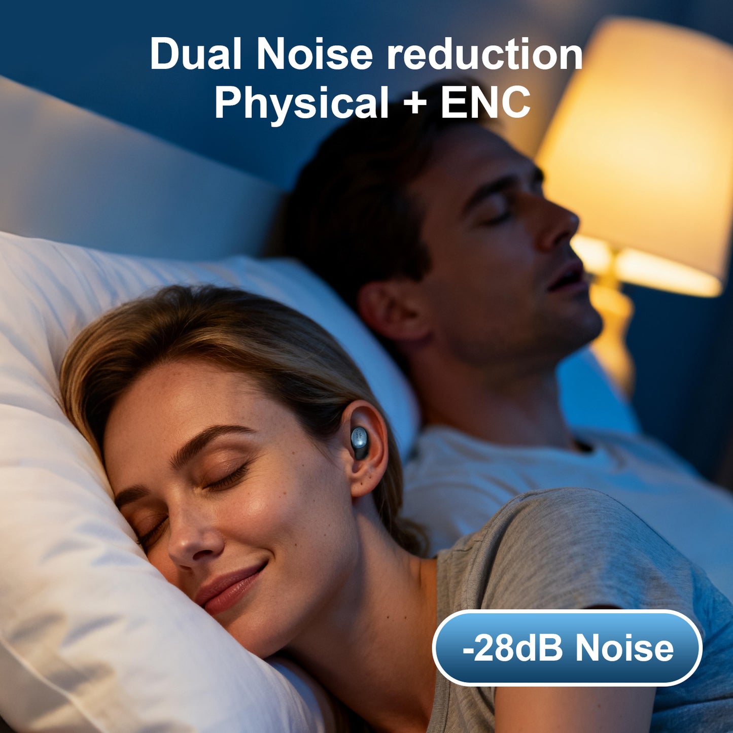 UnderTorrent  Sleep Earbuds  Serene 1 - Pressure-Free Side Sleeping