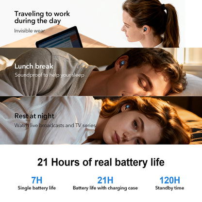 UnderTorrent  Sleep Earbuds  Serene 1 - Pressure-Free Side Sleeping