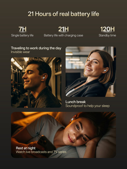 UnderTorrent  Sleep Earbuds  Serene 1 - Pressure-Free Side Sleeping