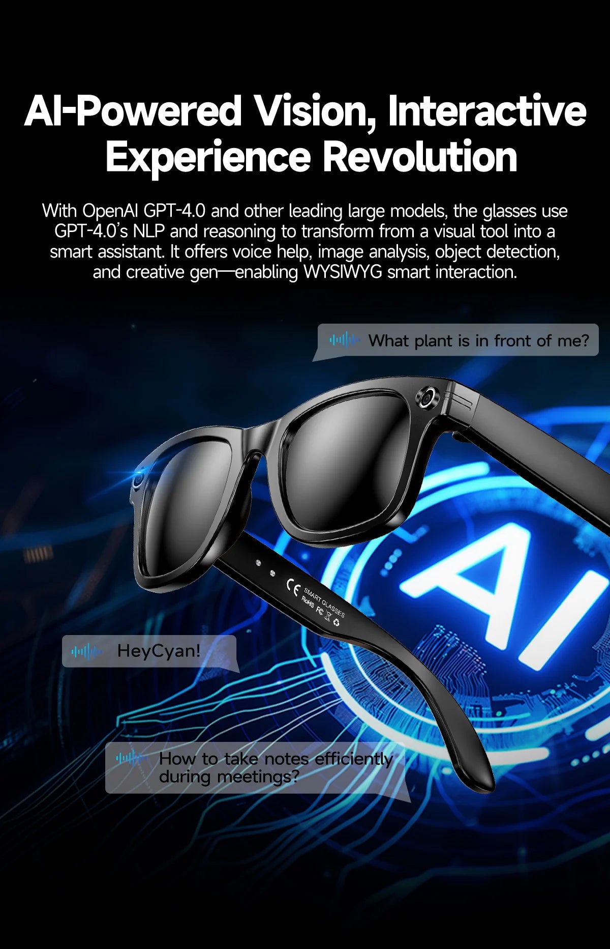 UnderTorrent Smart Audio Sunglasses - UT06 Pro