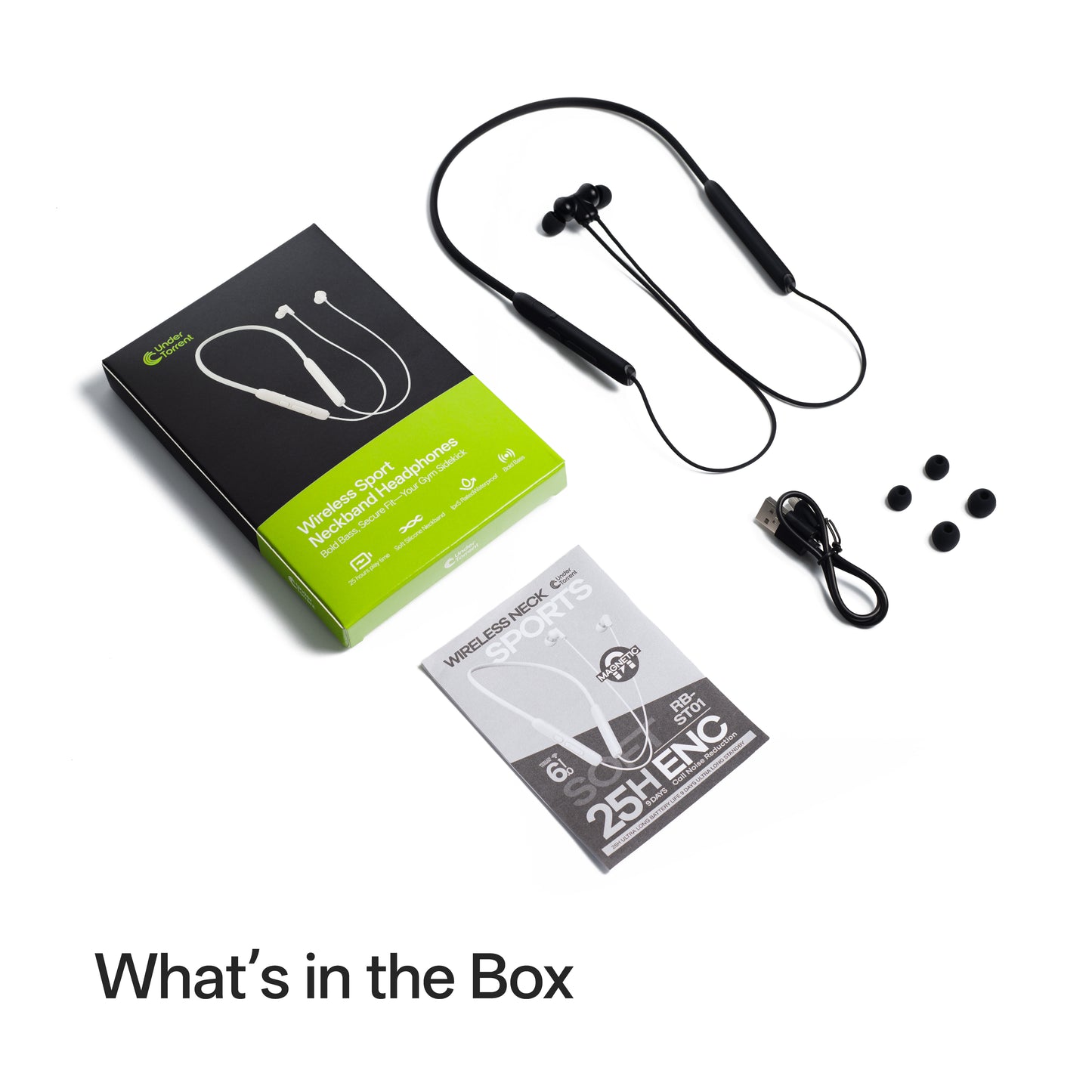 UnderTorrent Neckband Earbuds - Run Free, Band Secure