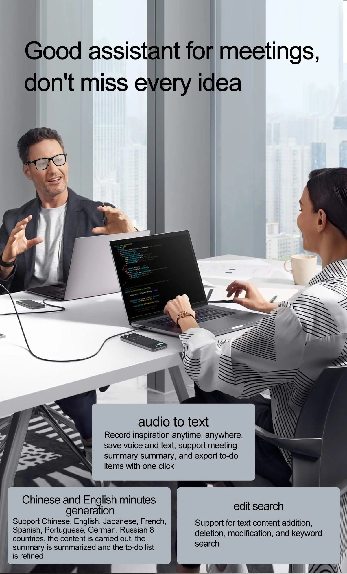 UnderTorrent  Smart AI Intelligent Audio Glasses - UT01