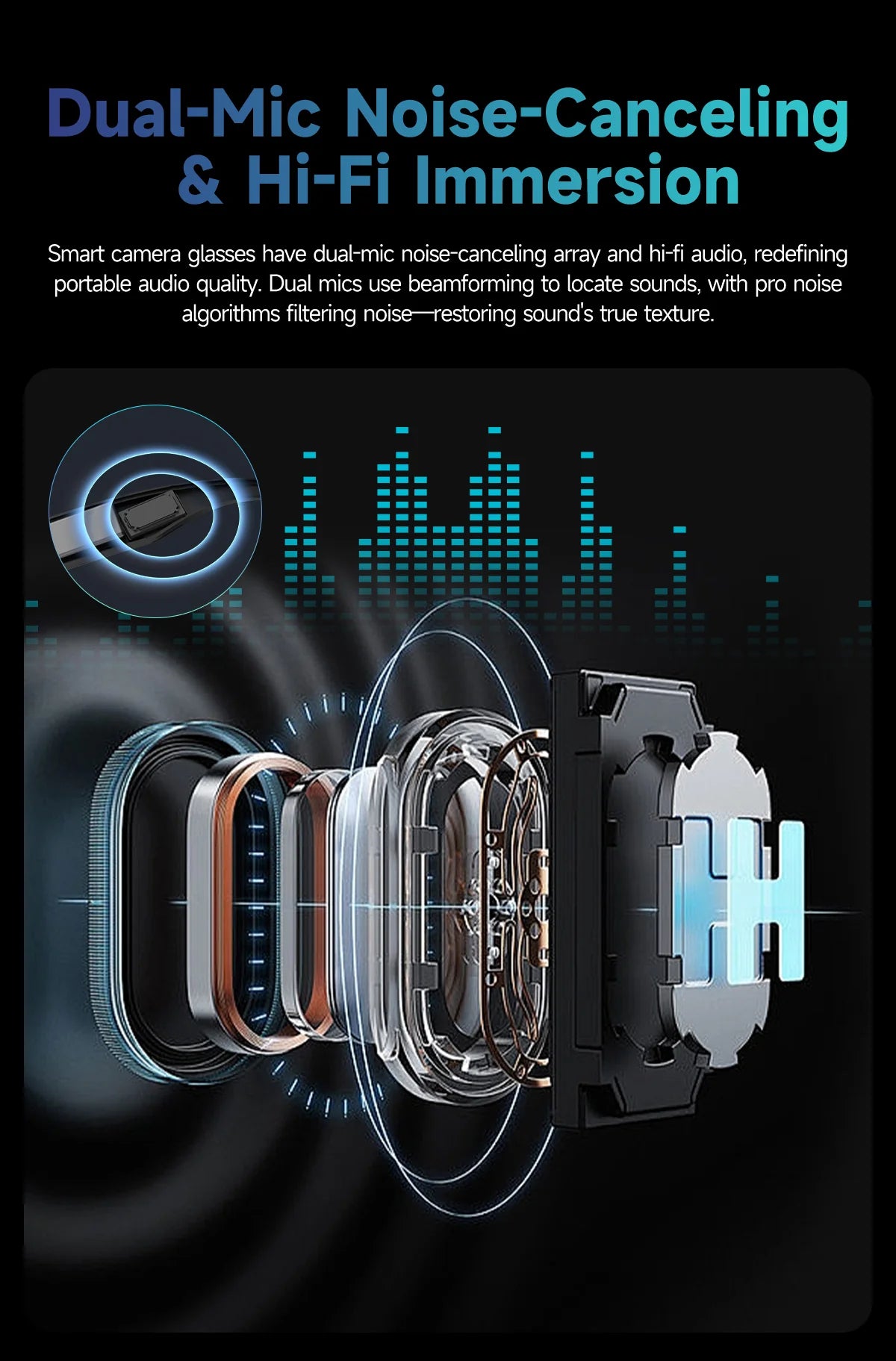UnderTorrent Smart Audio Sunglasses - UT06 Pro